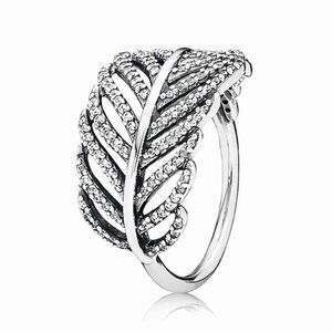 Light as a Feather Clear CZ Ring - Size 8